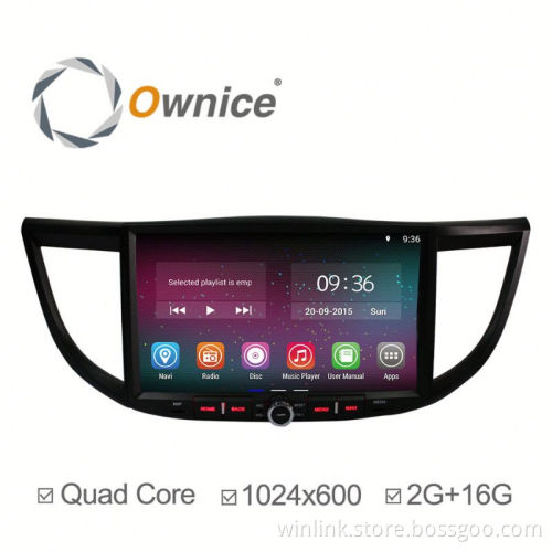Ownice Quad core RK3188 android 5.1 car DVD GPS for CRV 2012-2014 built in RDS 2G RAM 1024*600